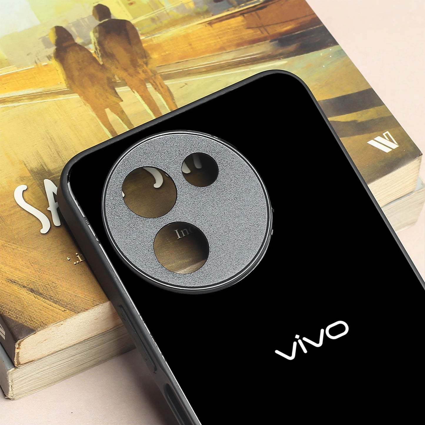 Black metal back case for Vivo Y58