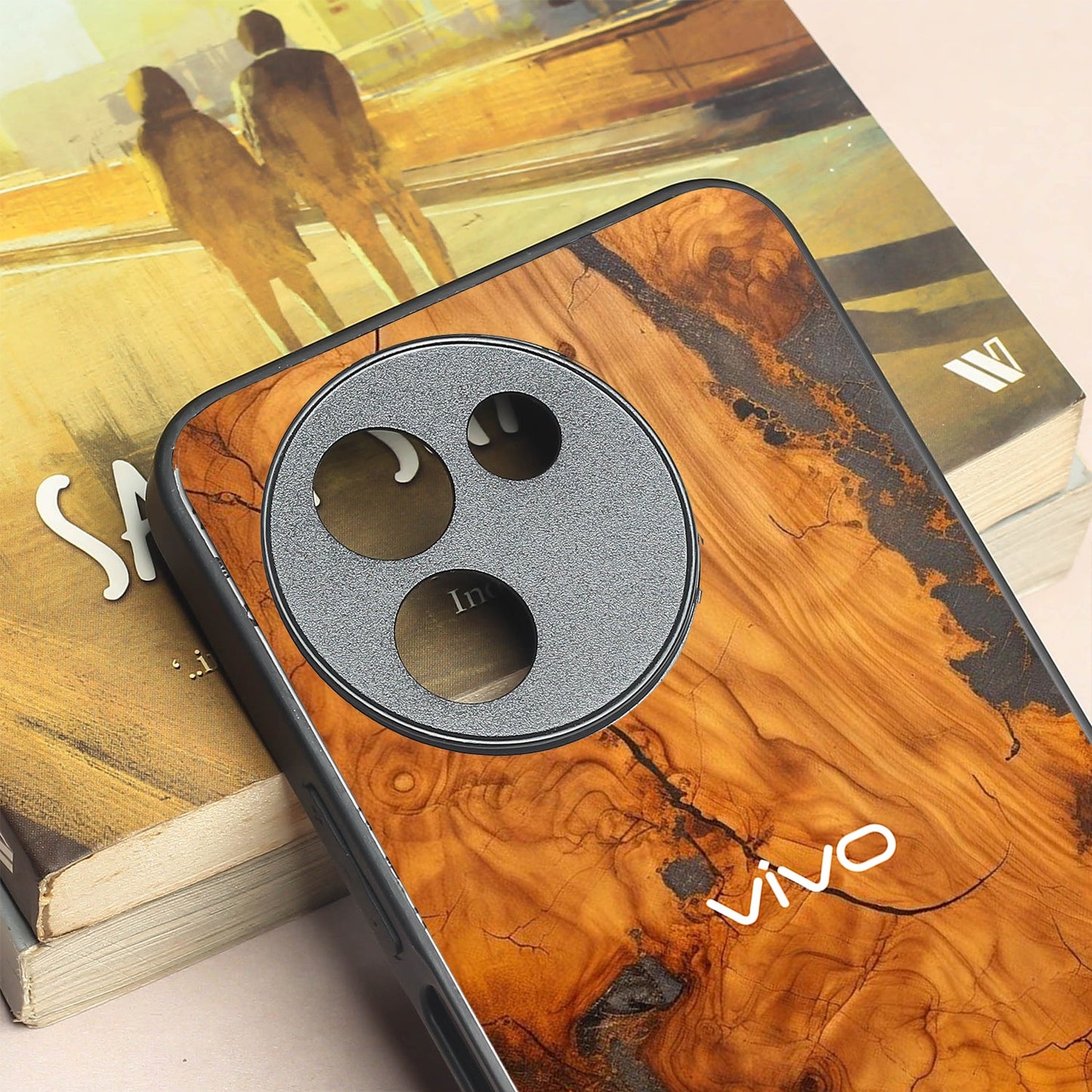 Lava Oak metal back case for Vivo Y58