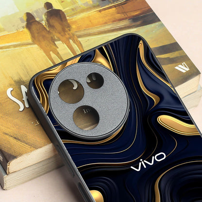 Noir Gold metal back case for Vivo Y58