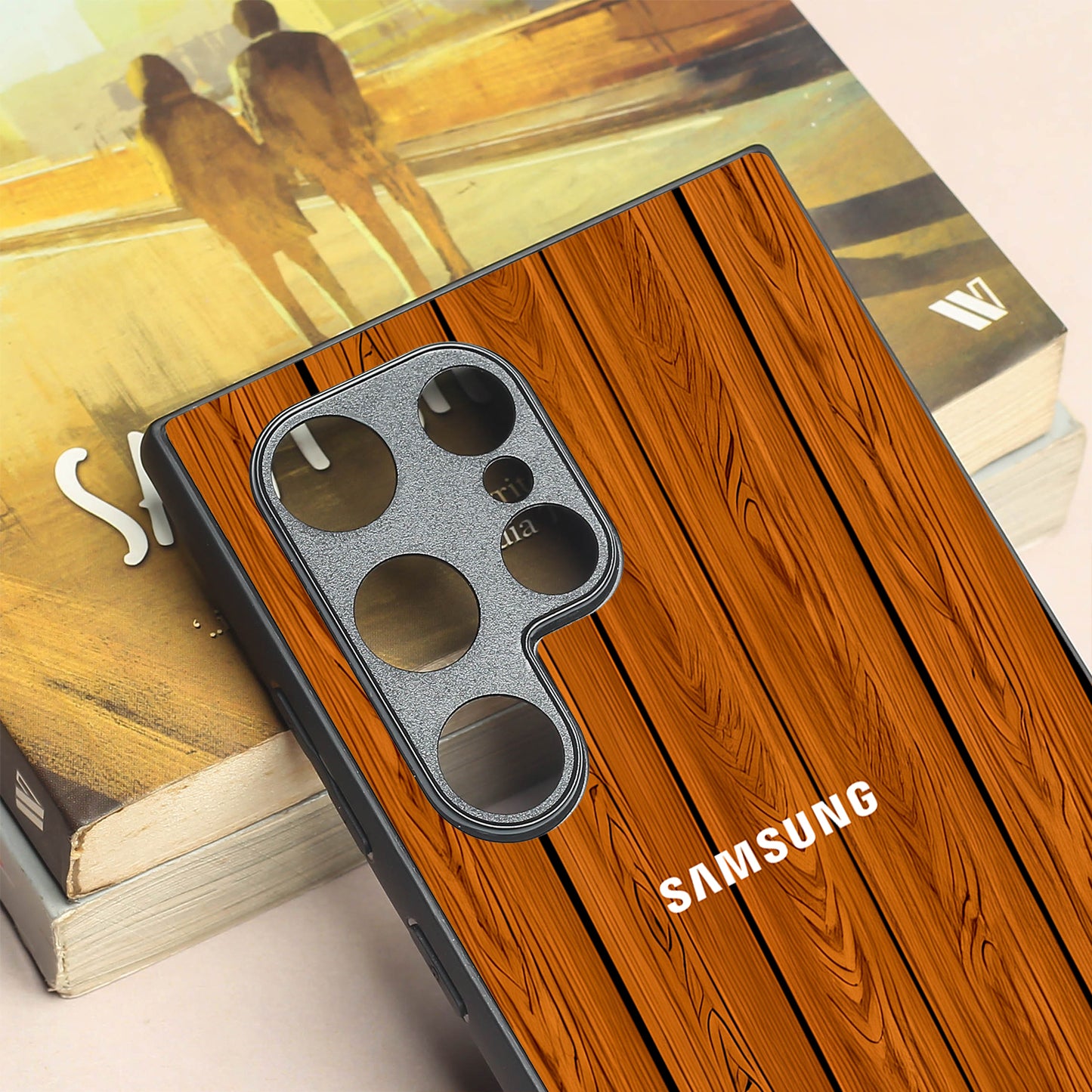 WoodCraft Touch metal back case for Samsung S24 Plus