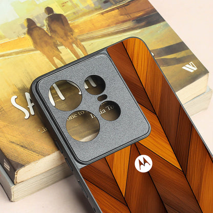 V-Wood Luxe metal back case for Motorola Edge 50 Pro