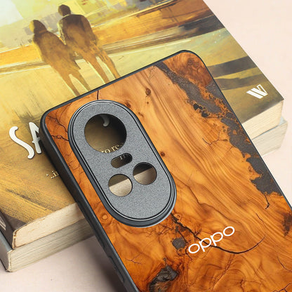 Lava Oak metal back case for Oppo Reno 10