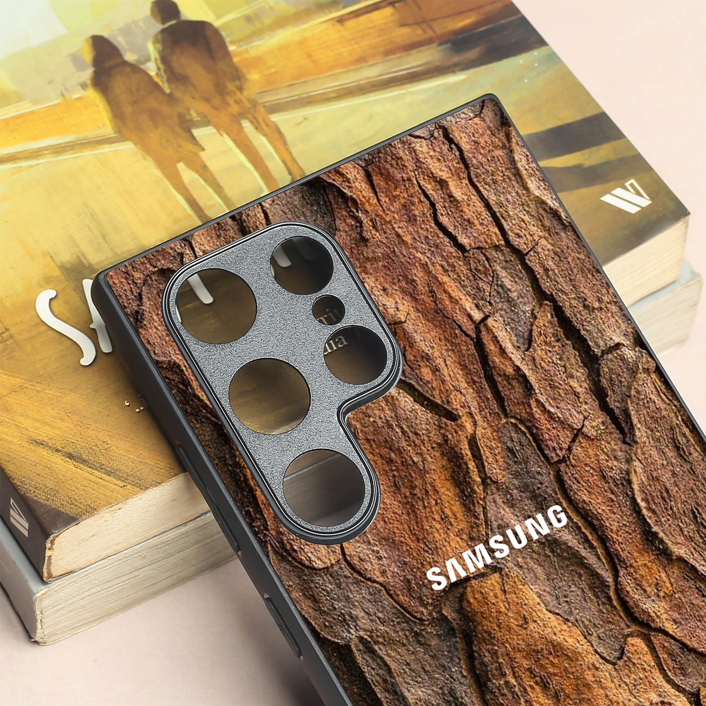 Wavy Grain metal back case for Samsung S24 Plus