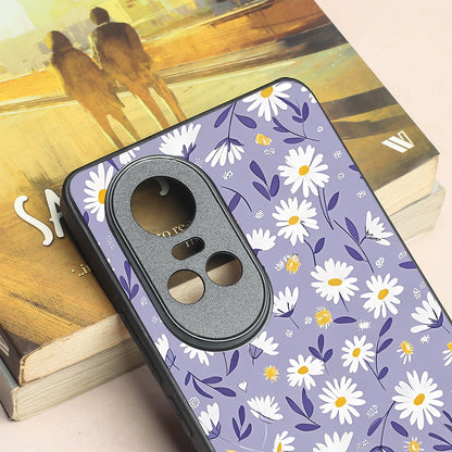 Lavender Daisies metal back case for Oppo Reno 10
