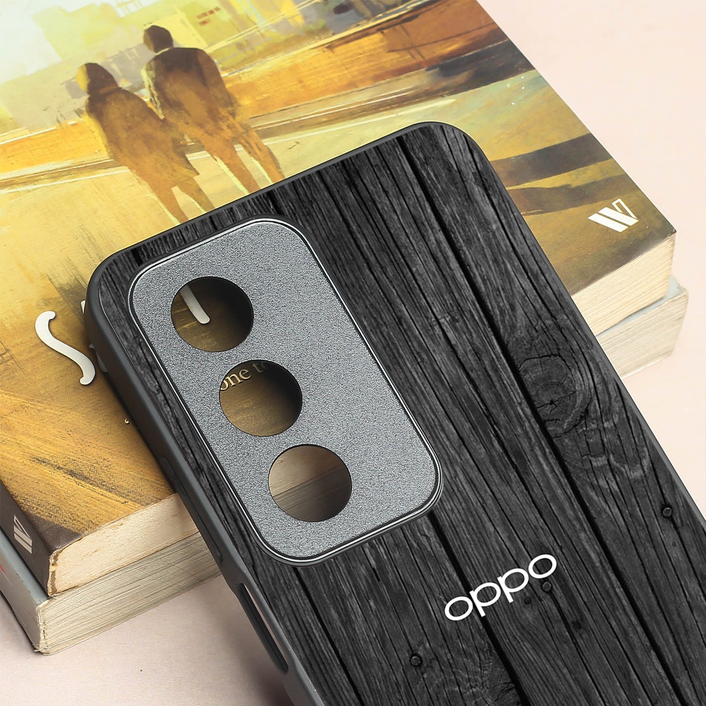 Dark Wood metal back case for Oppo K12X