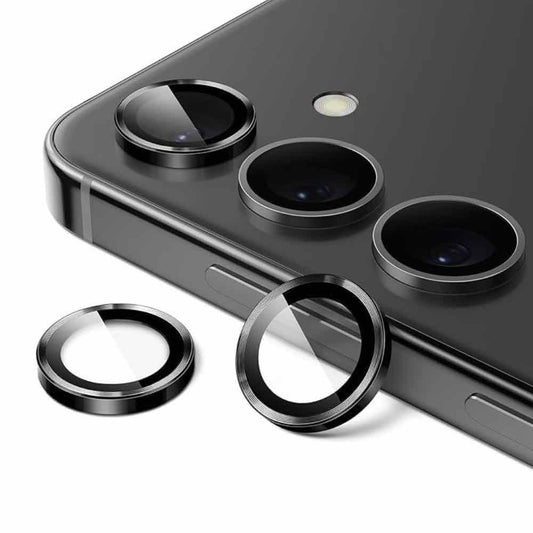 Black Metallic camera ring lens guard for Samsung S25