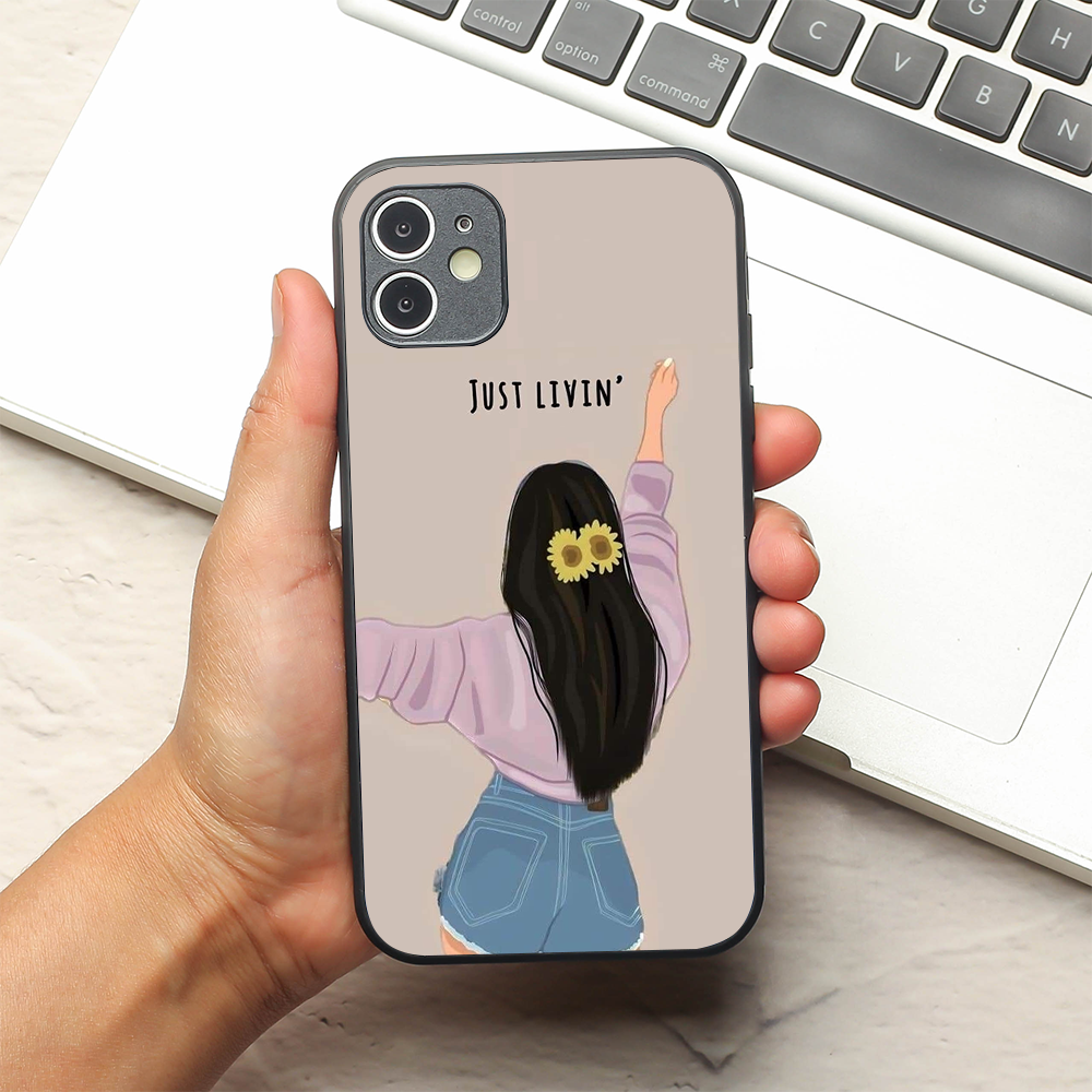 Just Livin metal back case for Apple Iphone 11