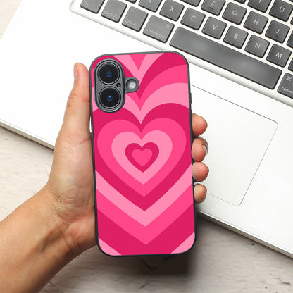 Retro Love metal back case for Apple Iphone 16