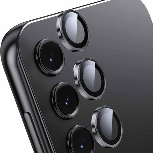 Black Metallic camera ring lens guard for Samsung A16